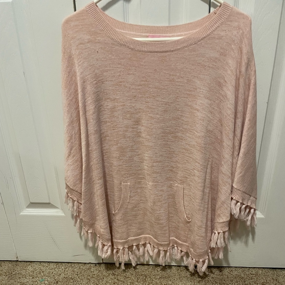 Girls Lilly Pulitzer light pink cape